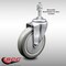 Service Caster 5 Inch SS Gray Polyurethane Wheel Swivel 3/8 Inch Threaded Stem Caster SCC SCC-SSTS20S514-PPUB-381615 - alternate 1